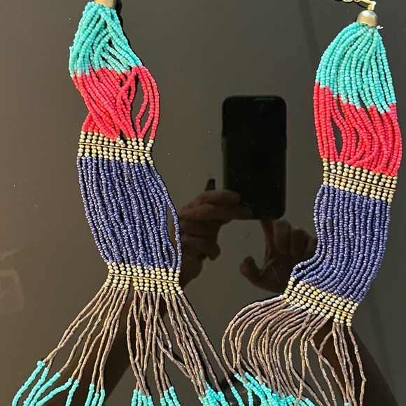 Chloe & Isabel Women's Seed Bead Boho Multistrand Necklace Multicolor - Picture 7 of 11